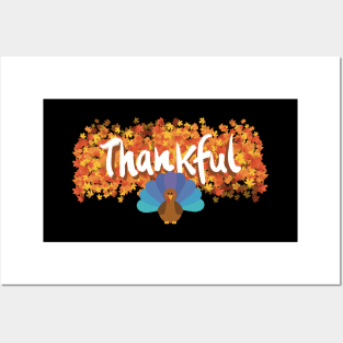 Thankful Turkey - Happy Thanksgiving Posters and Art